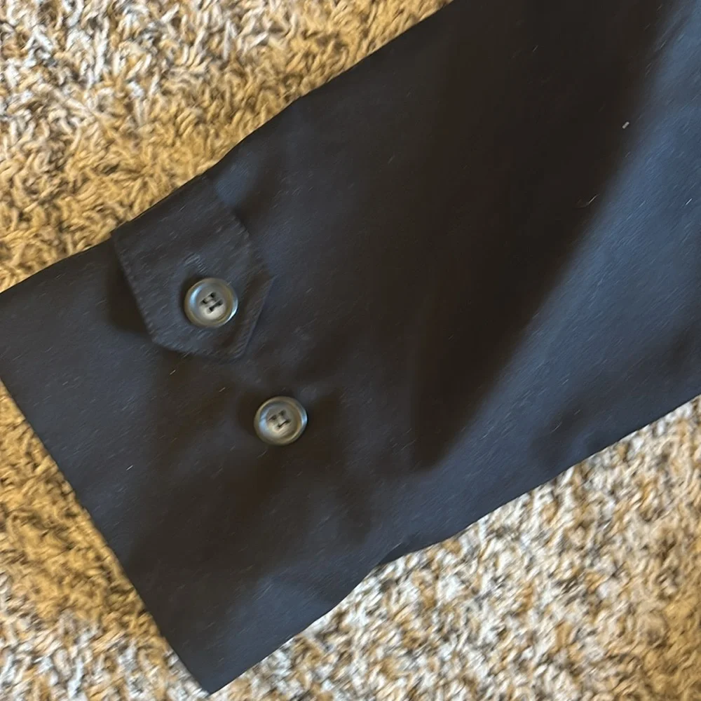 Lauren‎ Ralph Lauren Men’s Black Tie Belted Trench Coat Size 48